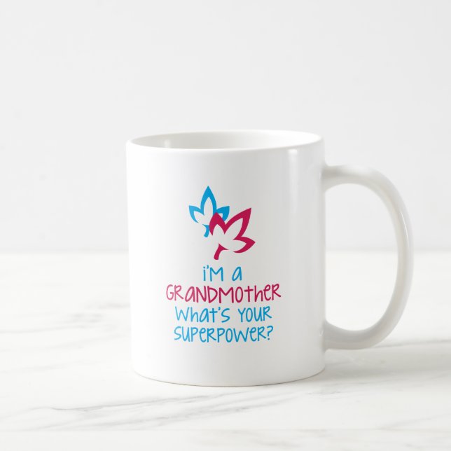 Ich bin eine Großmutter, was Ihre Supermacht ist? Kaffeetasse (Rechts)