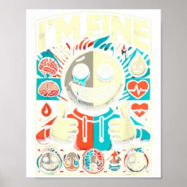 Ich bin eine gute Hilfe Depression Angst psychisch Poster (Vorne)