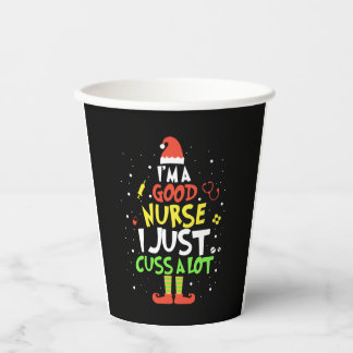 Ich bin eine gute Krankenschwester, die ich mir nu Pappbecher