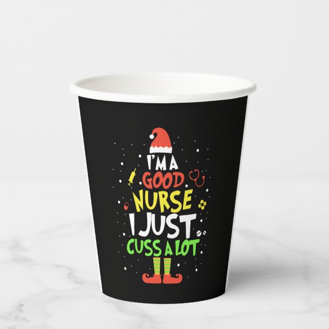 Ich bin eine gute Krankenschwester, die ich mir nu Pappbecher (Vorderseite)