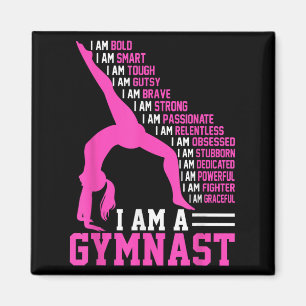 Ich bin eine Gymnastikmotivation Handstand Gymnast Magnet