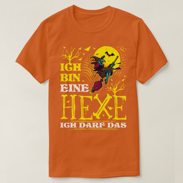 Ich bin eine Hexe Ich verwende das Lustige Hallowe T-Shirt (Design vorne)