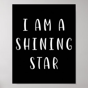 Ich bin eine Inspirierend Star-Motivations-Erkläru Poster