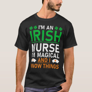 Ich bin eine irische Krankenschwester Frau Saint P T-Shirt