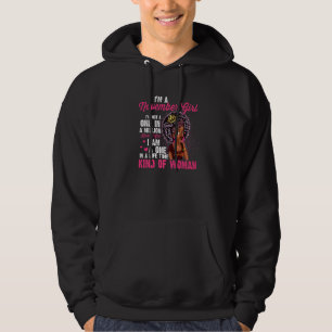 Ich bin eine junge Afro-Black-Art-Women-Königin im Hoodie