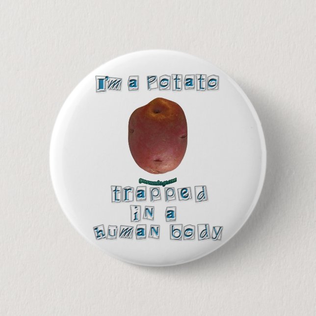 Ich bin eine Kartoffel Button (Vorderseite)
