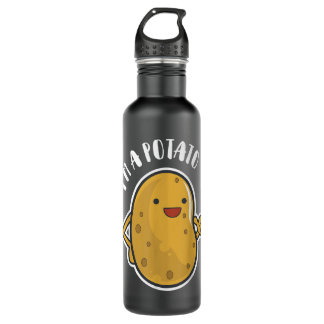 Ich bin eine Kartoffel, eine französische Brasse, Edelstahlflasche