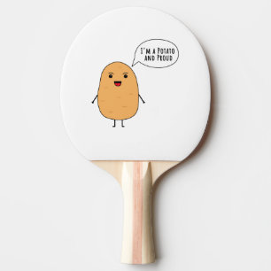 Ich bin eine Kartoffel und stolz Tischtennis Schläger