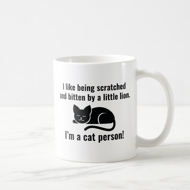 Ich bin eine Katzenperson Kaffeetasse (Rechts)