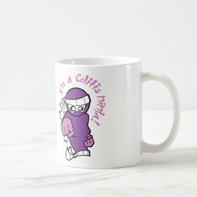 Ich bin eine Kolitis Ninja! Tasse (Rechts)