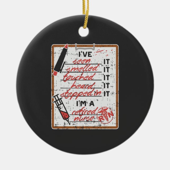 Ich bin eine Krankenschwester Keramik Ornament (Vorne)