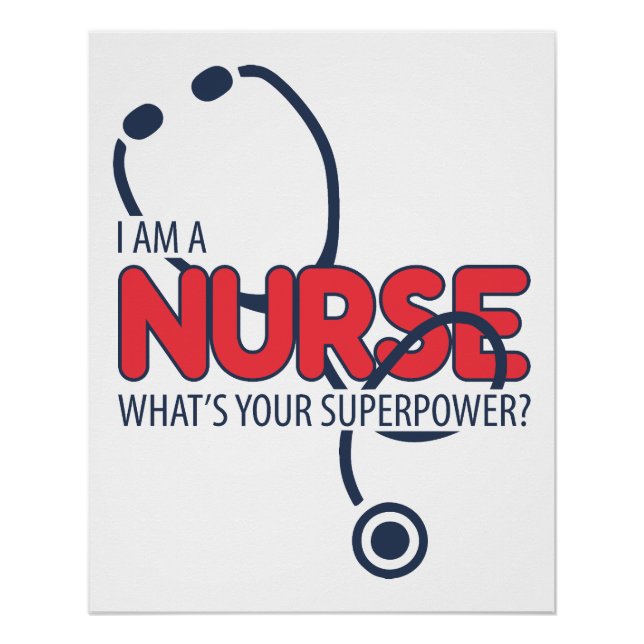Ich bin eine Krankenschwester Poster (Vorderseite)