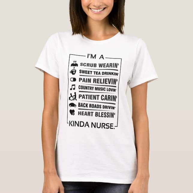 Ich bin eine Krankenschwester T-Shirt (Vorderseite)