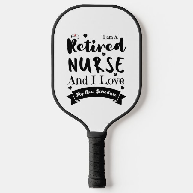 Ich bin eine Krankenschwester und habe meinen neue Pickleball Schläger (Vorderseite)