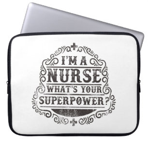 Ich bin eine Krankenschwester, was deine Supermach Laptopschutzhülle