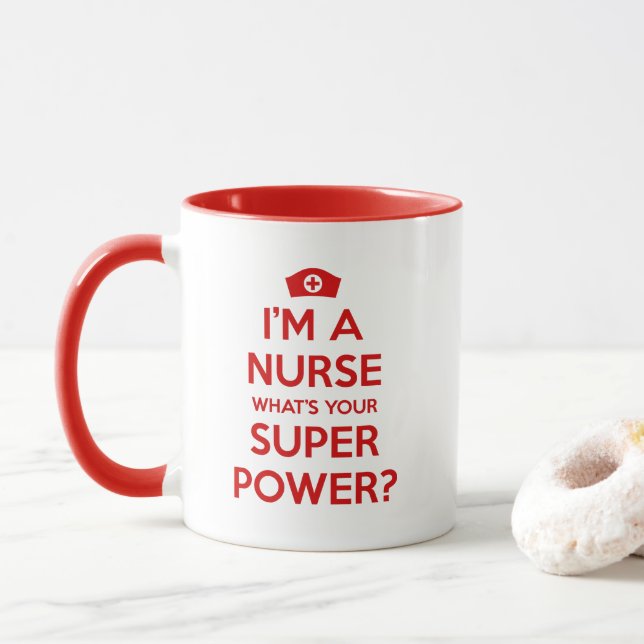 Ich bin eine Krankenschwester, was Ihre Tasse (Mit Donut)
