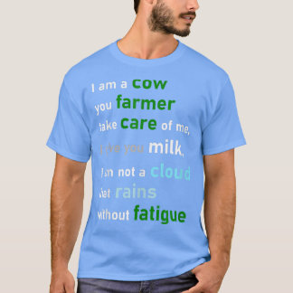 Ich bin eine Kuh, ihr Bauer Crazy Farm Kuh lustig T-Shirt