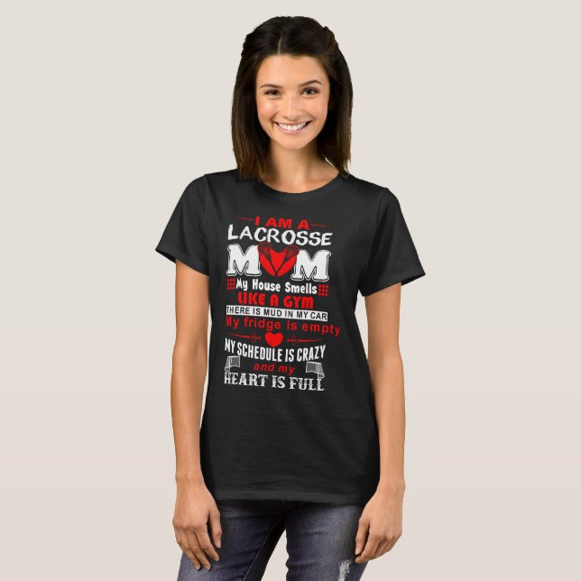 Ich bin eine Lacrosse-Mama, T-Shirt (Vorne ganz)