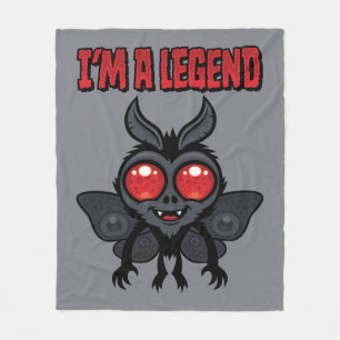 Ich bin eine Legende - Gruseliger süßer Mothman Fleecedecke