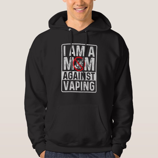 Ich bin eine Mama gegen das Rauchen. Hoodie (Vorderseite)