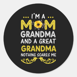 Ich bin eine Mama Oma Großartiges, was mich Mütter Runder Aufkleber