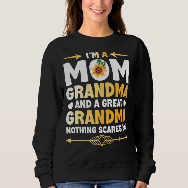 Ich bin eine Mama Oma Großartiges, was mich Mütter Sweatshirt (Vorderseite)