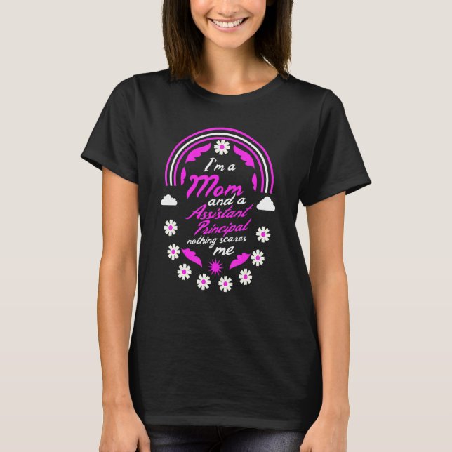 Ich bin eine Mama und Assistenzkraft, aber nichts  T-Shirt (Vorderseite)