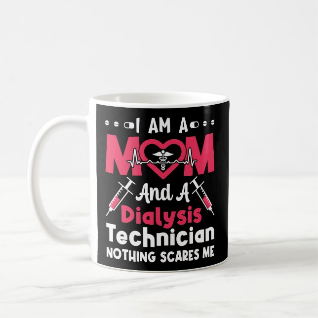 Ich bin eine Mama und Dialysetechnikerin, die tech Kaffeetasse (Links)