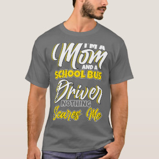 Ich bin eine Mama und ein Schulbusfahrerdesign T-Shirt