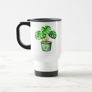 Ich bin eine Monstera ohne meinen Kaffee   Lustige Reisebecher