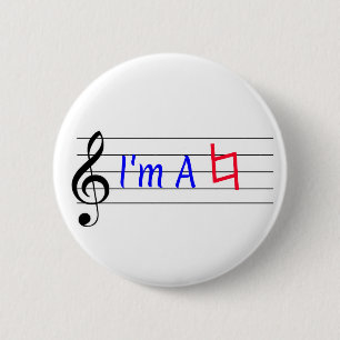 Ich bin eine natürliche Musikermusik Button