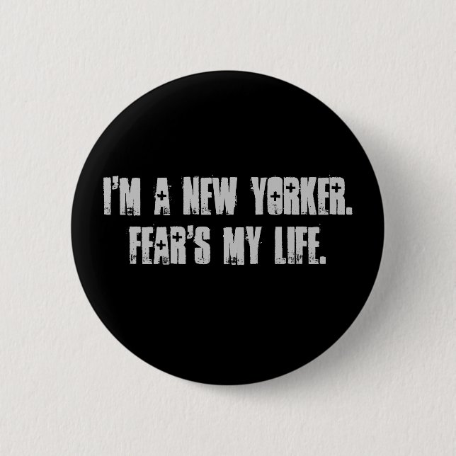 Ich bin eine New Yorker. Button (Vorderseite)