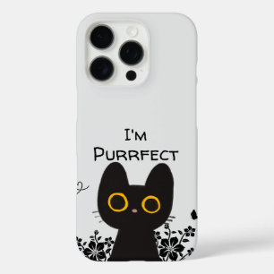 Ich bin eine Niedliche schwarze Katze iPhone 16 Pro Hülle