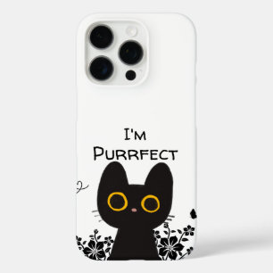 Ich bin eine Niedliche schwarze Katze iPhone 16 Pro Hülle