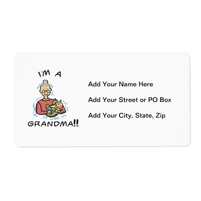 Ich bin eine Oma-Oma und ein Baby-Geschenk (Vorne)