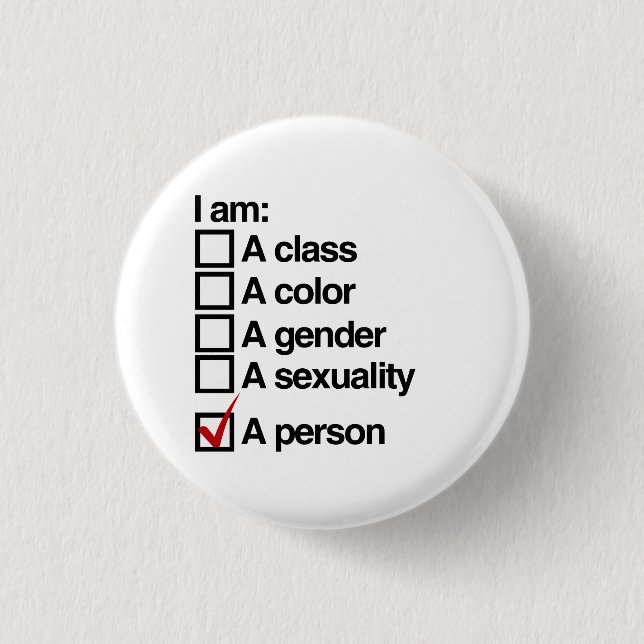 Ich bin eine Person (Klasse) Button (Vorderseite)