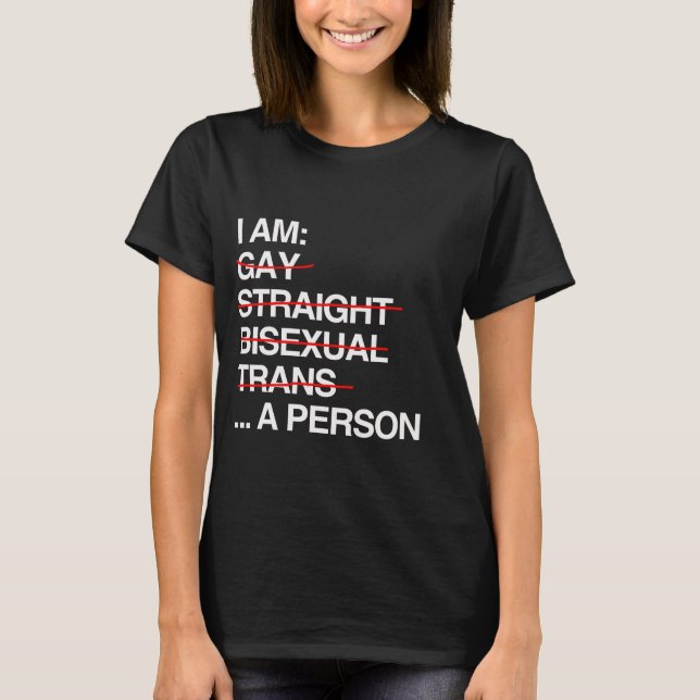 ICH BIN EINE PERSON T-Shirt (Vorderseite)
