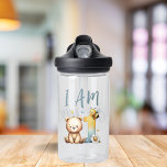 Ich bin eine - Personalisierte Wasserflasche für K Trinkflasche<br><div class="desc">Mit unserer Wasserflasche "I Am One" können Sie Ihre Kleine stilvoll beruhigen,  mit dem süßen Teddybär und den Hummeln auf der Vorderseite und dem Platz für ihren Namen auf der Rückseite. Ideal für Geburtstagsfeiern oder als besonderer Genuss für Ihren Einjährigen!</div>