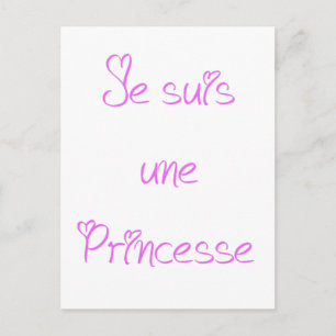 Ich bin eine Prinzessin Postkarte