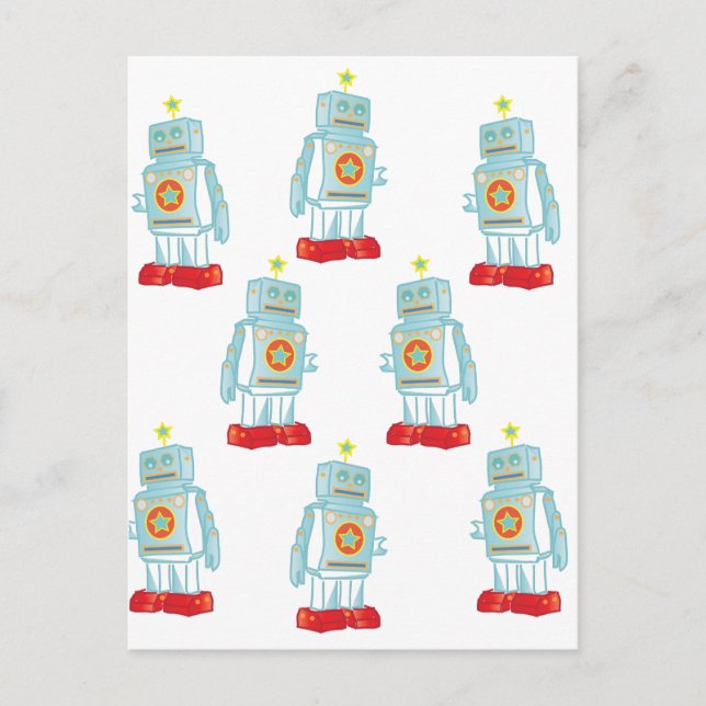 Ich bin eine Roboterarmee Postkarte (Vorderseite)