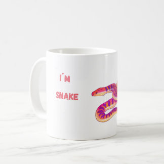 Ich bin eine rosa Schlange Kaffeetasse