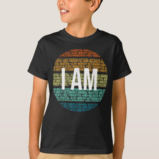Ich bin eine rückwirkende positive Bestätigung der T-Shirt (Vorderseite)