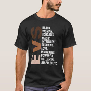 Ich bin eine schwarze Evs-Krankenschwester Rn Afro T-Shirt