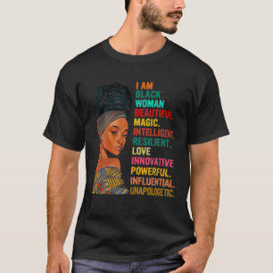 Ich bin eine schwarze Frau, ausgebildet Melanin Sc T-Shirt
