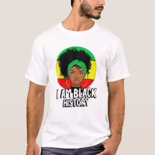 Ich bin eine schwarze Geschichte, starke Frauen T-Shirt