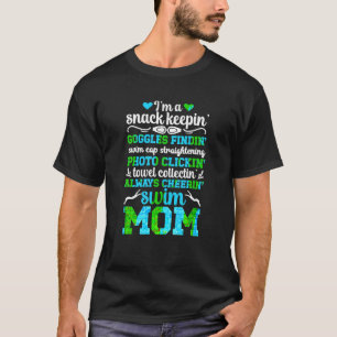 Ich bin eine schwimmende Mama einer schwimmenden M T-Shirt