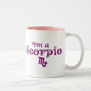 Ich bin eine Skorpions-Tasse Zweifarbige Tasse