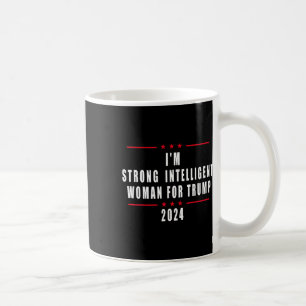 Ich bin eine starke intelligente Frau für Trump 20 Kaffeetasse