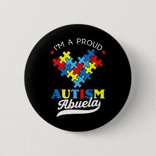 Ich bin eine stolze Abuela Autismus-Bewusstsein Au Button