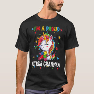 Ich bin eine stolze Autismus-Oma-Aufklärungs-Puzzl T-Shirt